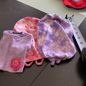 Set of 2 tie dye pet outfits and a shirt